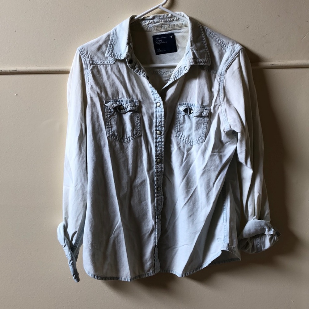 American Eagle Light Denim Shirt